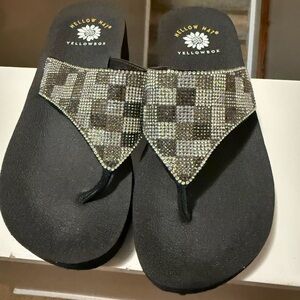 Yellow Box Black and silver Women's Sandals